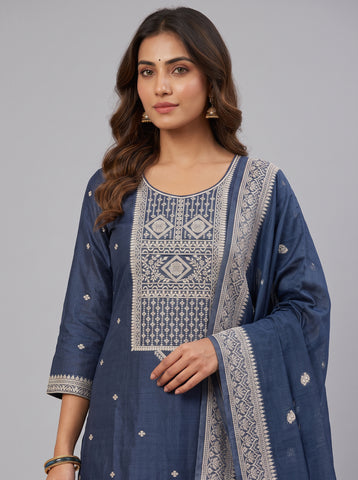 Chanderei Silk Weaving Salwar Kameez