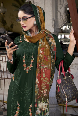 Ambarlyn Premium Cotton Salwar Kameez – Embroidered with Cutwork Border