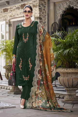 Ambarlyn Premium Cotton Salwar Kameez – Embroidered with Cutwork Border