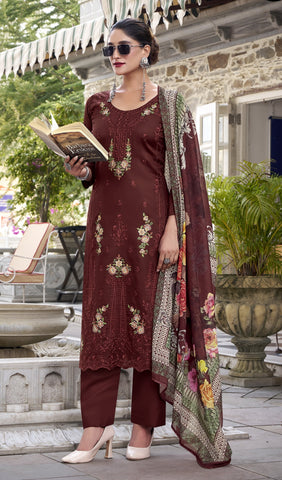 Ambarlyn Premium Cotton Salwar Kameez – Embroidered with Cutwork Border