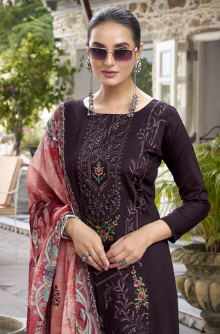 Ambarlyn Premium Cotton Salwar Kameez – Embroidered with Cutwork Border