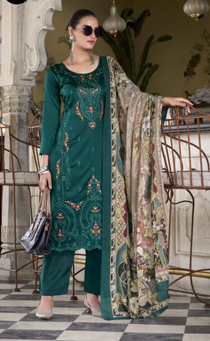 Ambarlyn Premium Cotton Salwar Kameez – Embroidered with Cutwork Border