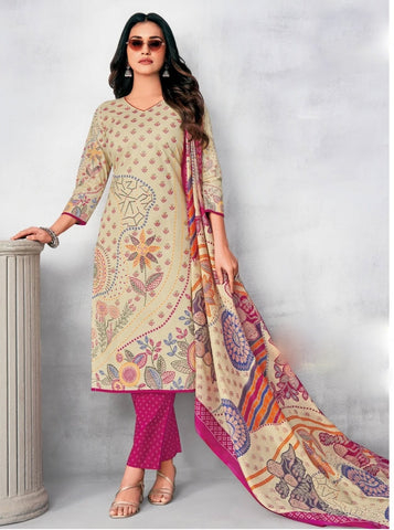 100% Cotton Jaipuri Printed Salwar Kameez Suit