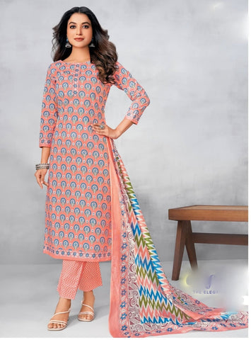 100% Cotton Jaipuri Printed Salwar Kameez Suit