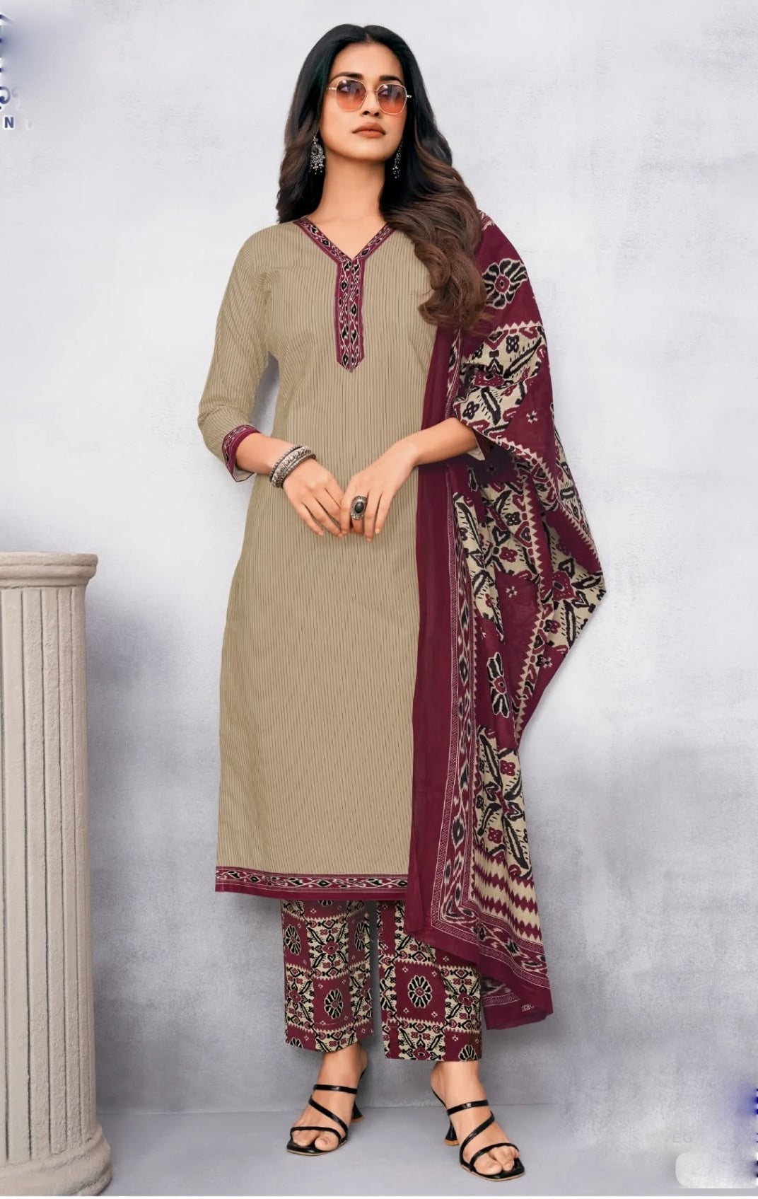 100% Cotton Jaipuri Printed Salwar Kameez Suit