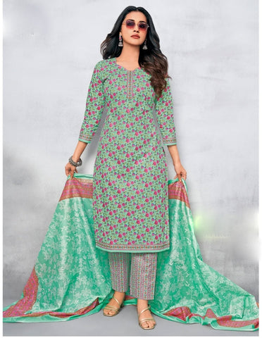 100% Cotton Jaipuri Printed Salwar Kameez Suit