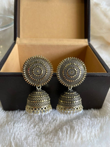 Ethnic Golden Jhumka Earring